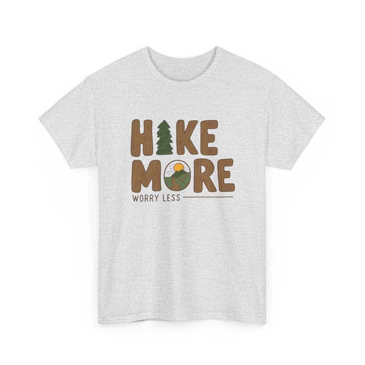 Hike More Worry Less Graphic T Shirt NEW ADULT TEE VINTAGE