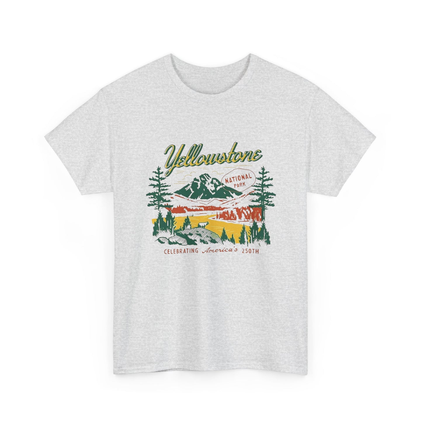Yellow Stone Retro Graphic T Shirt NEW ADULT Tee