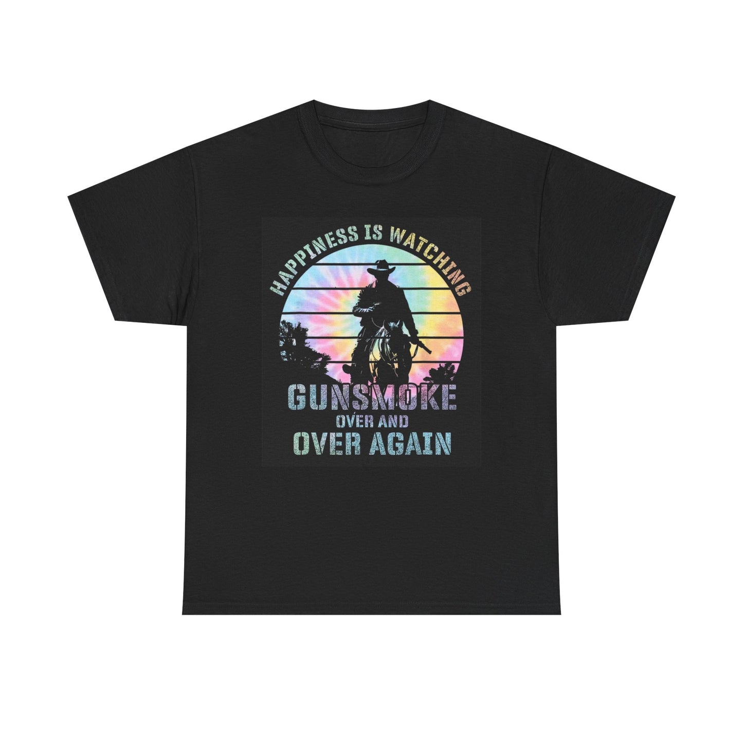 Gunsmoke Graphic T Shirt Funny Retro Tv Series Unisex Heavy Cotton Tee