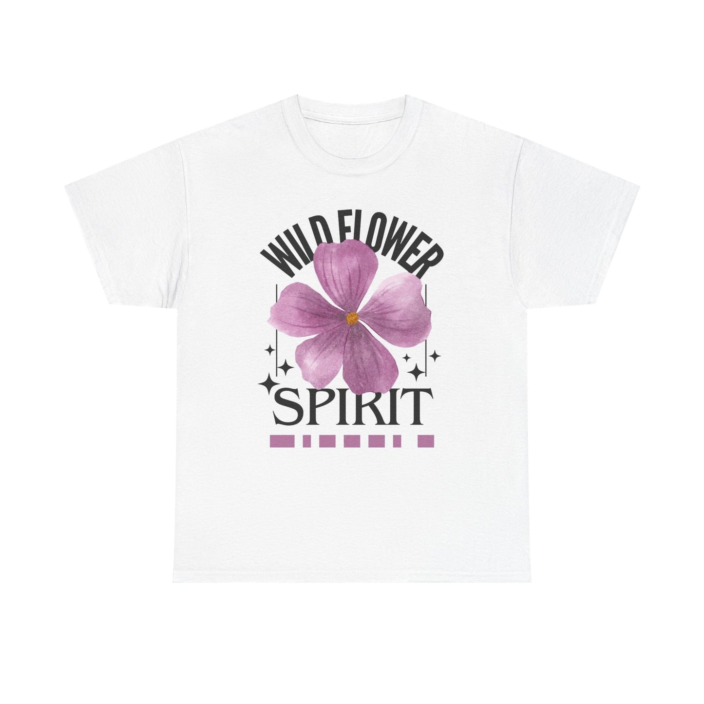 Wildflower Spirit Graphic T Shirt Vintage Heavy Cotton Tee