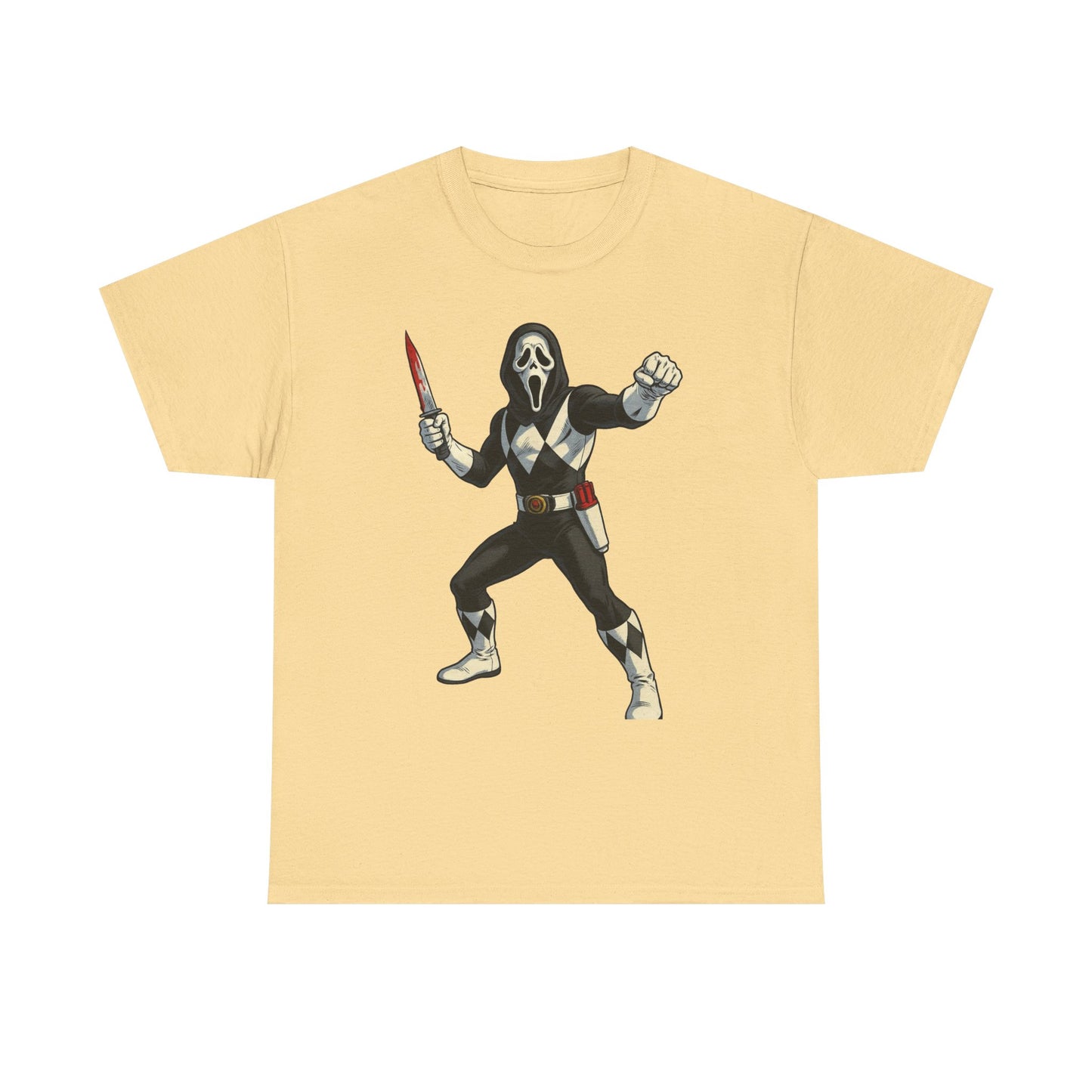 Power Rangers Funny Scream Graphic T Shirt NEW Unisex Heavy Cotton Tee
