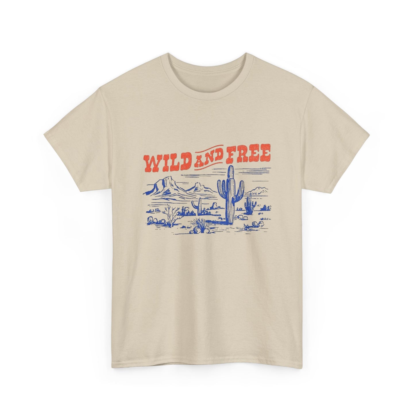 Wild And Free Western Graphic T Shirt Unisex Heavy Cotton Tee