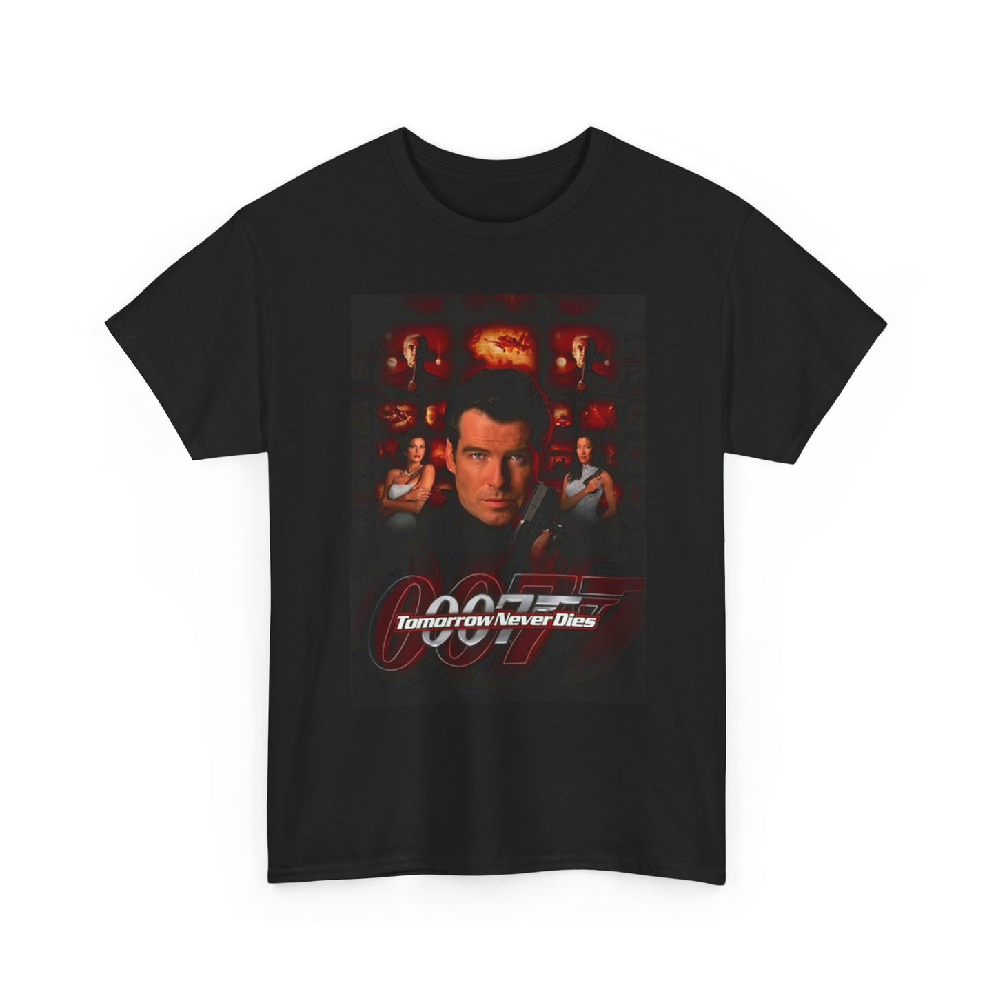 James Bond T Shirt Vintage Gaming Retro Unisex Heavy Cotton Tee