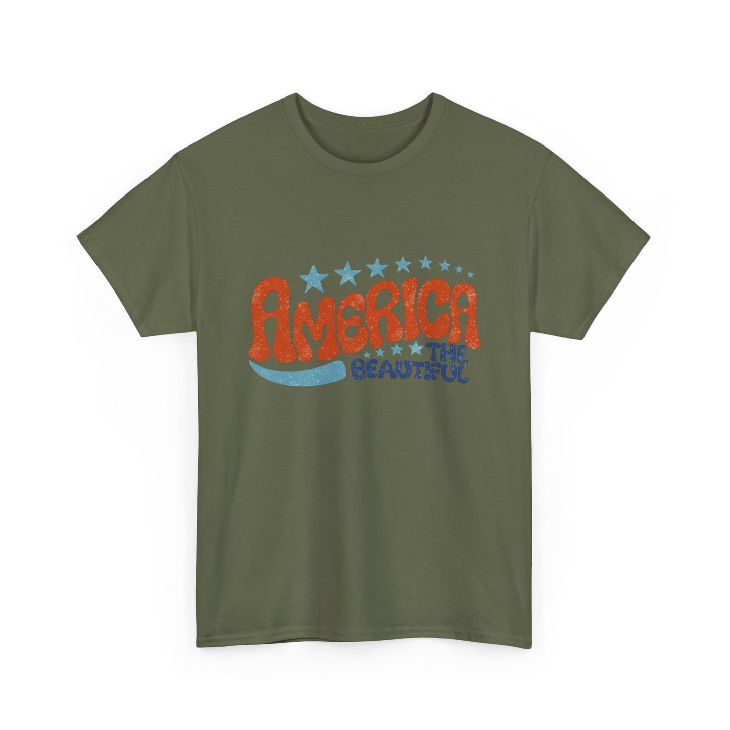 America The Beautiful Graphic T Shirt Adult New Tee