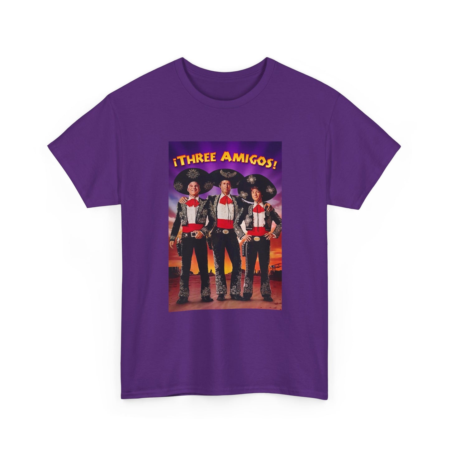 Three Amigos Tshirt Steve Martin Graphic Vintage Comedy Unisex Heavy Cotton Tee