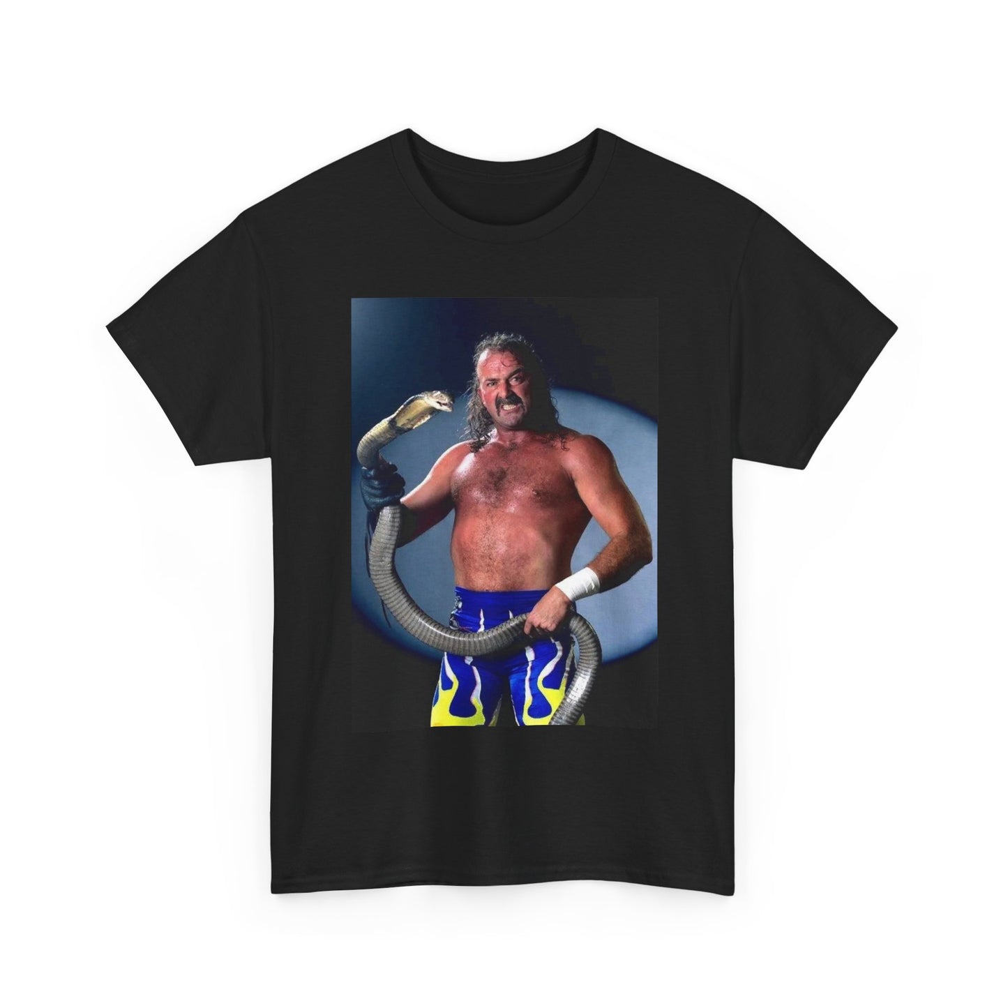Wwf wrestling shirt Jake the snake vintage retro Heavy Cotton Tee graphic 90s