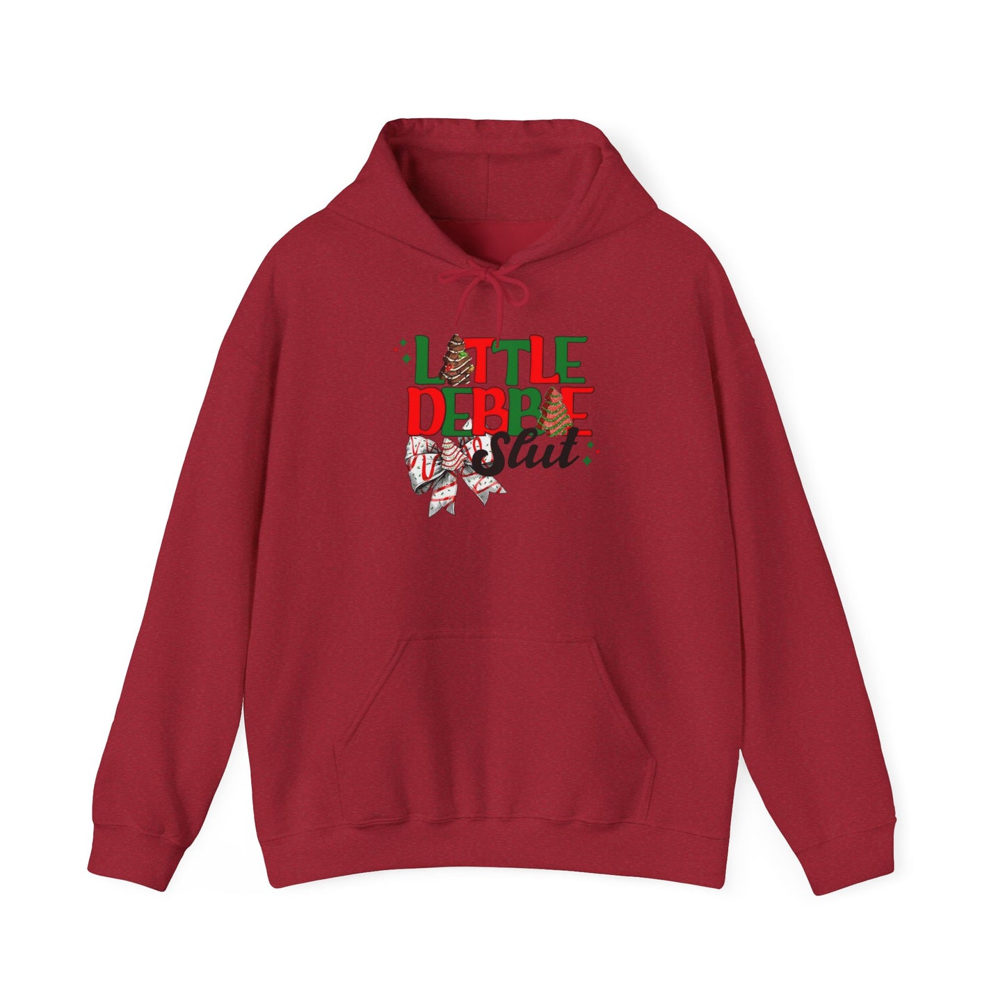 Little Debbie Slut Funny Christmas Graphic Hoodie Heavy Blend™ Hooded Sweatshirt