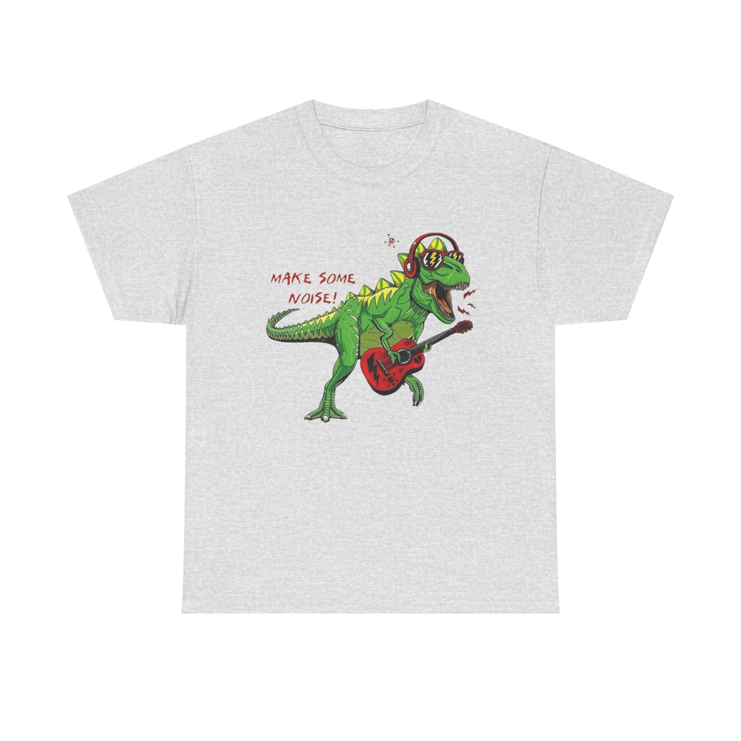 Dinosaur Rockstar Graphic T Shirt NEW Adult Regular Heavy Cotton Tee