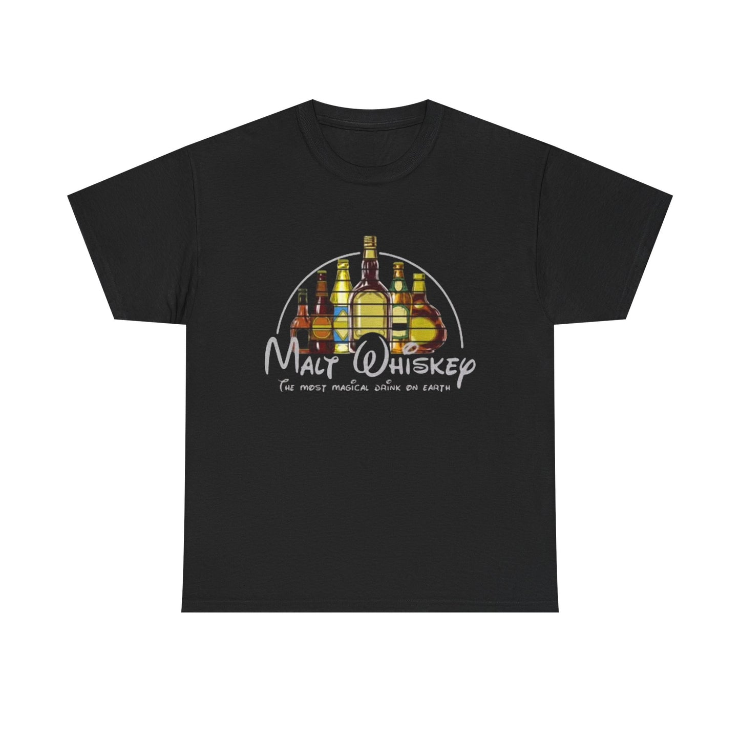 Malt Whiskey Graphic T Shirt Funny Art Jokes Unisex Heavy Cotton Tee