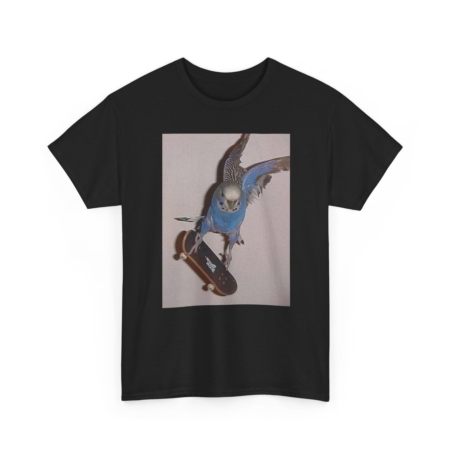 Bird Skateboarding Hilarious Graphic T-Shirt Unisex Heavy Cotton Tee NEW