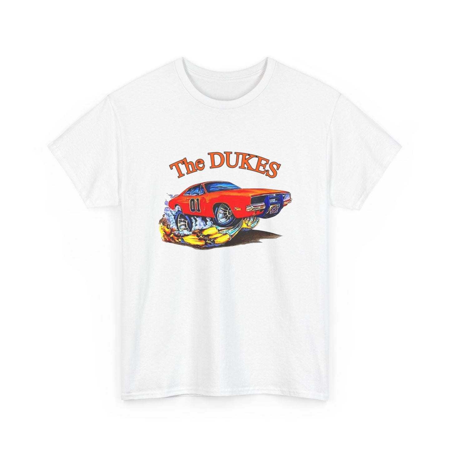 The Dukes Charger Hazzard County Vintage Graphic T Shirt Unisex Heavy Cotton Tee
