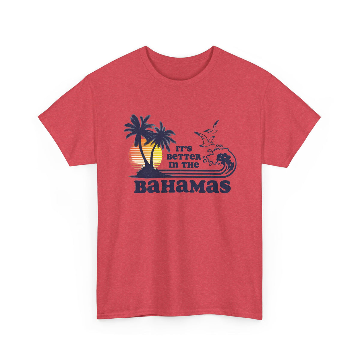 Bahamas Palm Tree Sunset Graphic T-Shirt Men's Graphic Tee