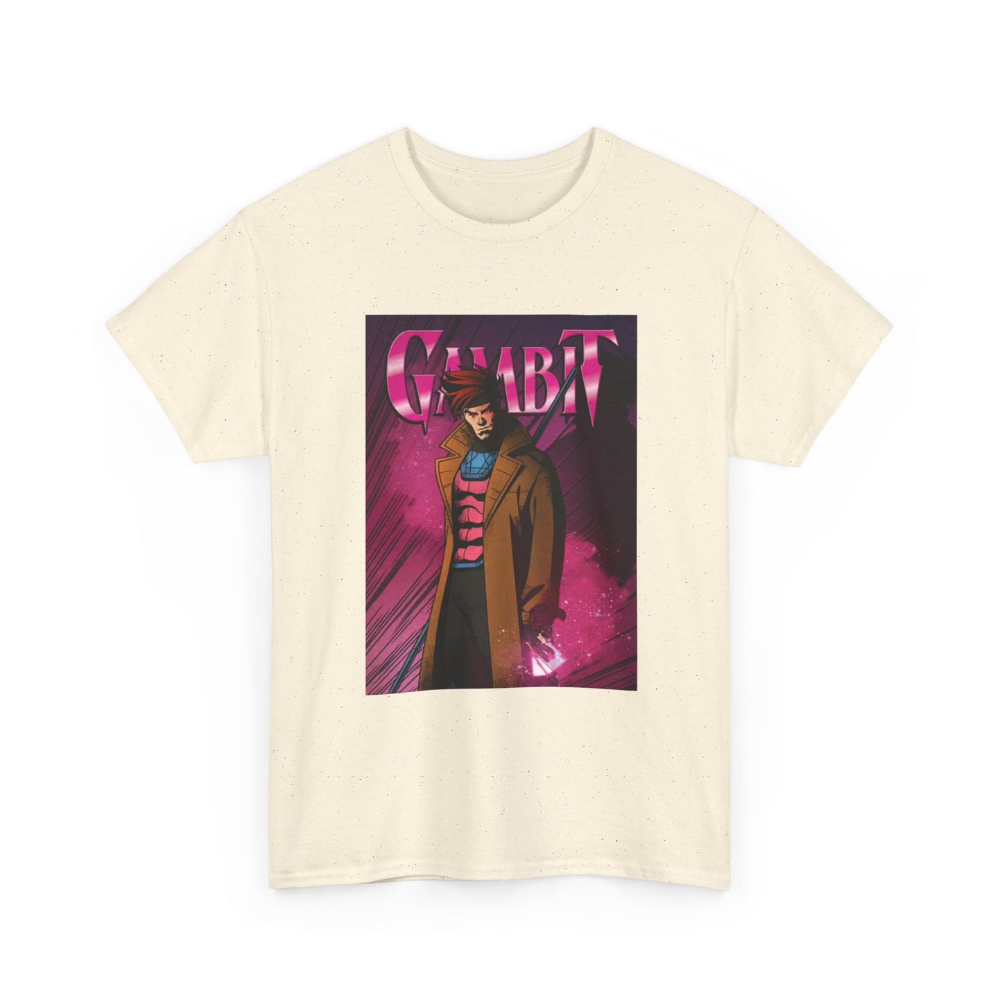 Gambit Tshirt Vintage Anime Cartoon Graphic Neon Unisex Heavy Cotton Tee
