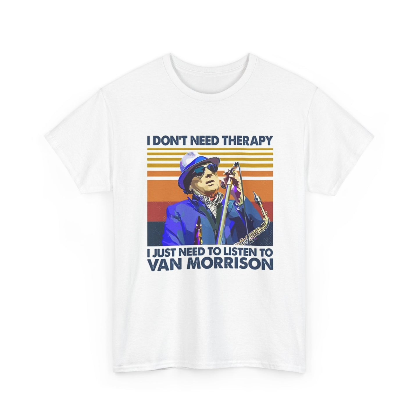 Van Morrison Therapy Graphic T Shirt Vintage Unisex Heavy Cotton Tee