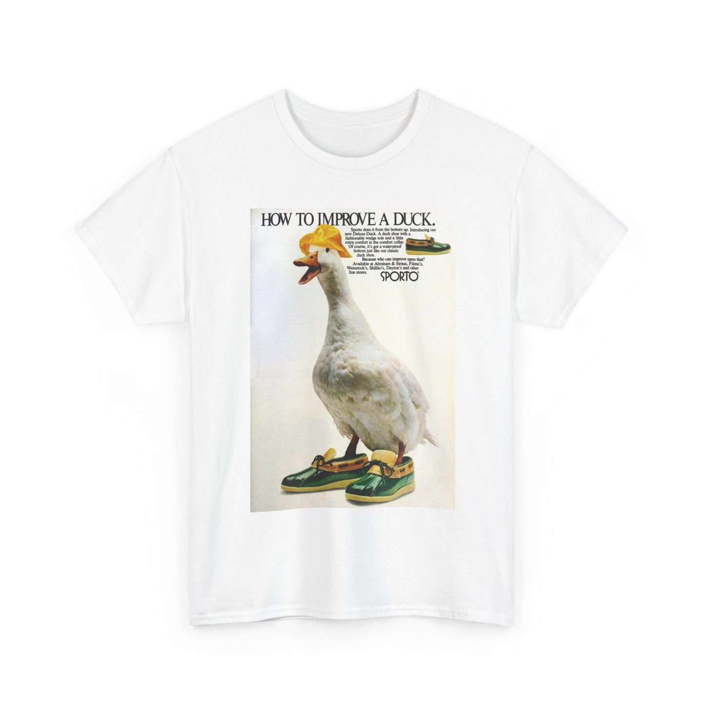 Duck vintage shirt funny bass pro fishing hunting Unisex Heavy Cotton Tee