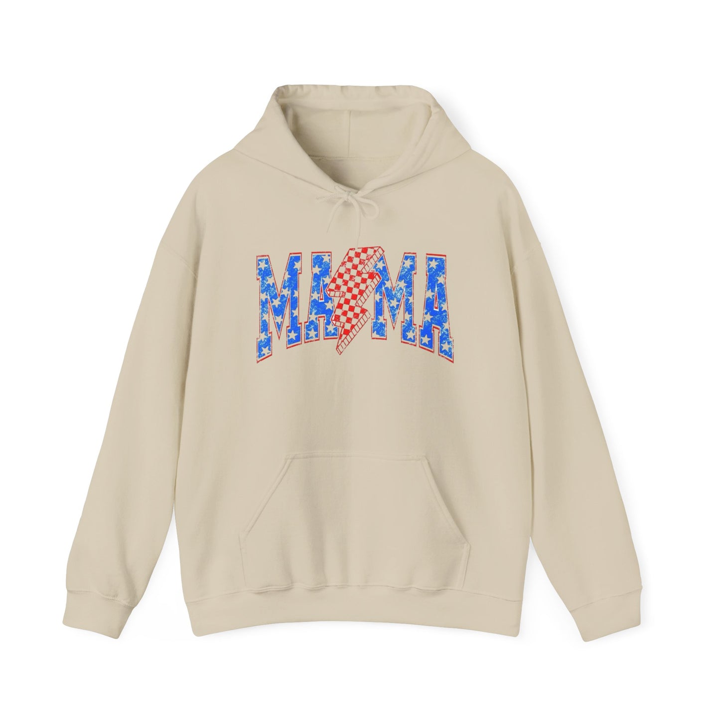 USA Mama Mom Retro Graphic Hoodie Women's Heavy Blend™ Hooded Sweatshirt
