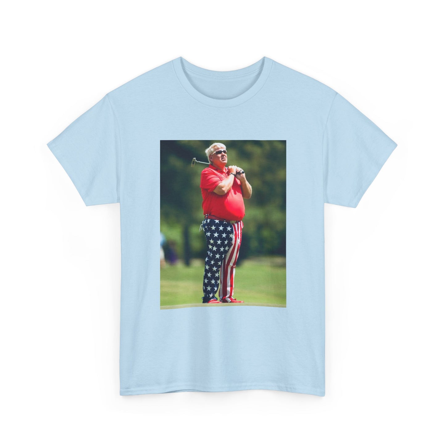 John Daly Tshirt Golf American Flag Masters Tiger woods Unisex Heavy Cotton Tee