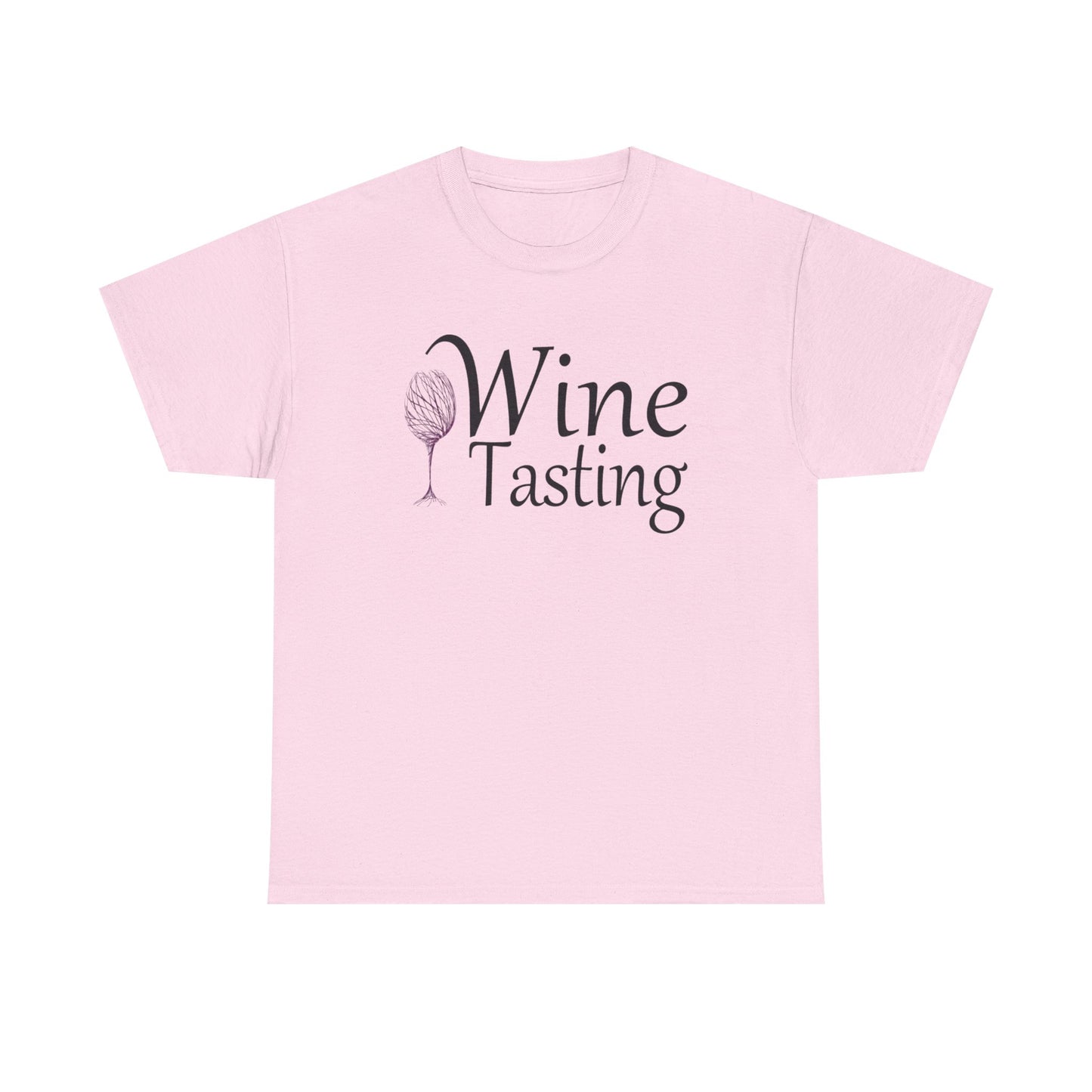 Wine Tasting Glass T Shirt Retro Girly Cute Graphic Unisex Heavy Cotton Tee