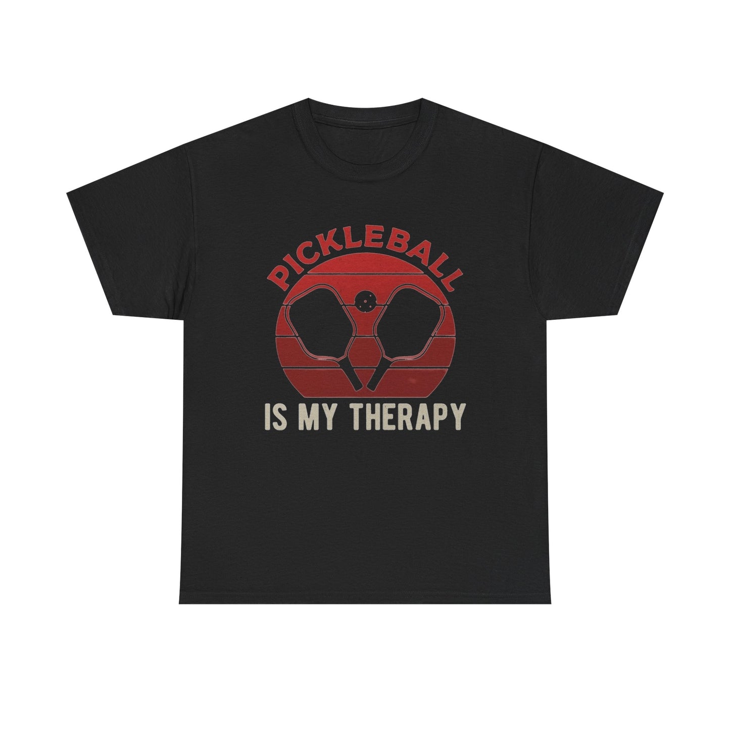 Pickleball Is My Therapy Graphic T Shirt Cotton Tee Apparel New