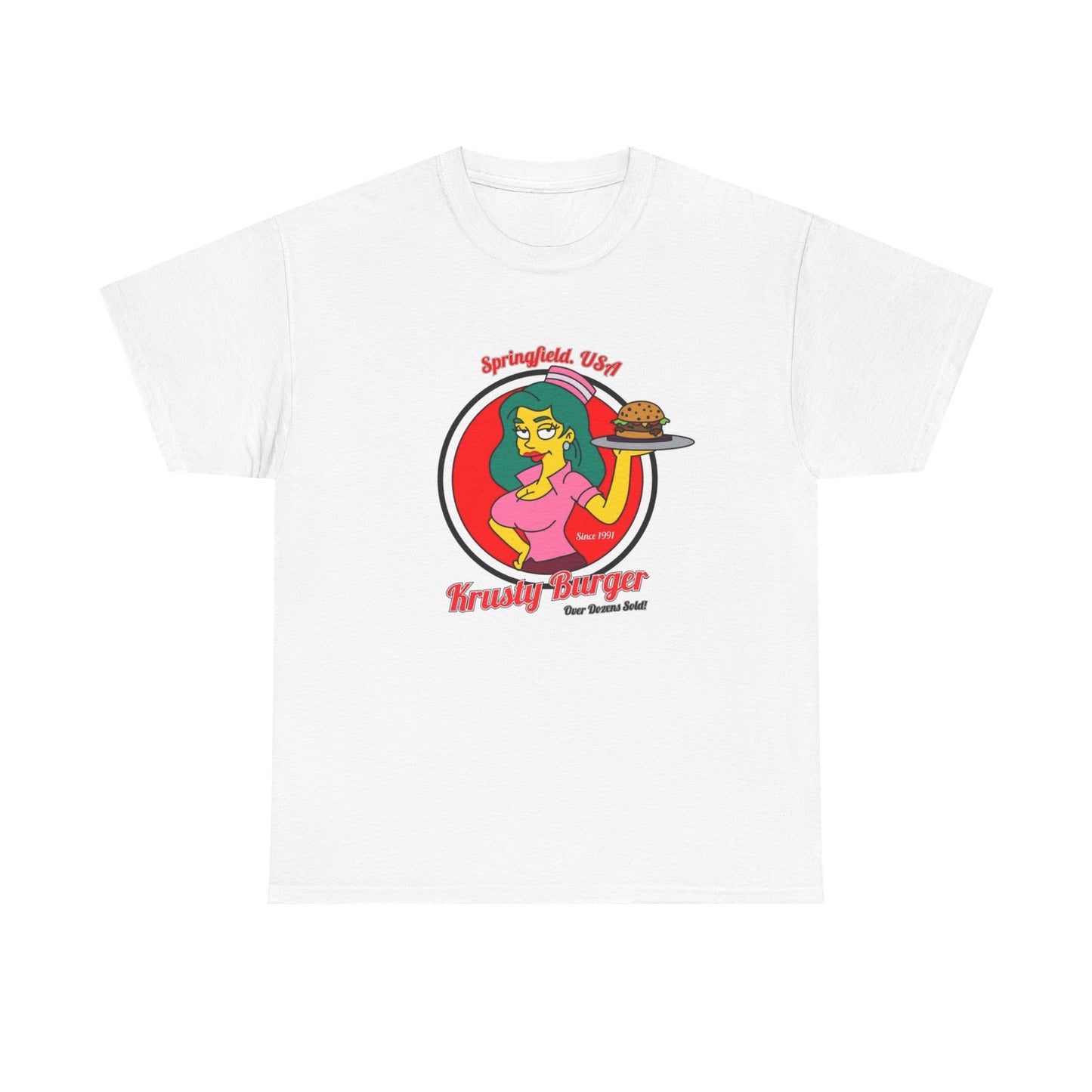 The Simpsons Graphic T Shirt Funny Springfield Unisex Heavy Cotton Tee