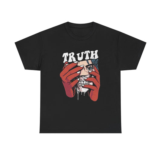 Truth Behind The Mask Graphic T Shirt Heavy Cotton Tee NEW ADULT UNISEX