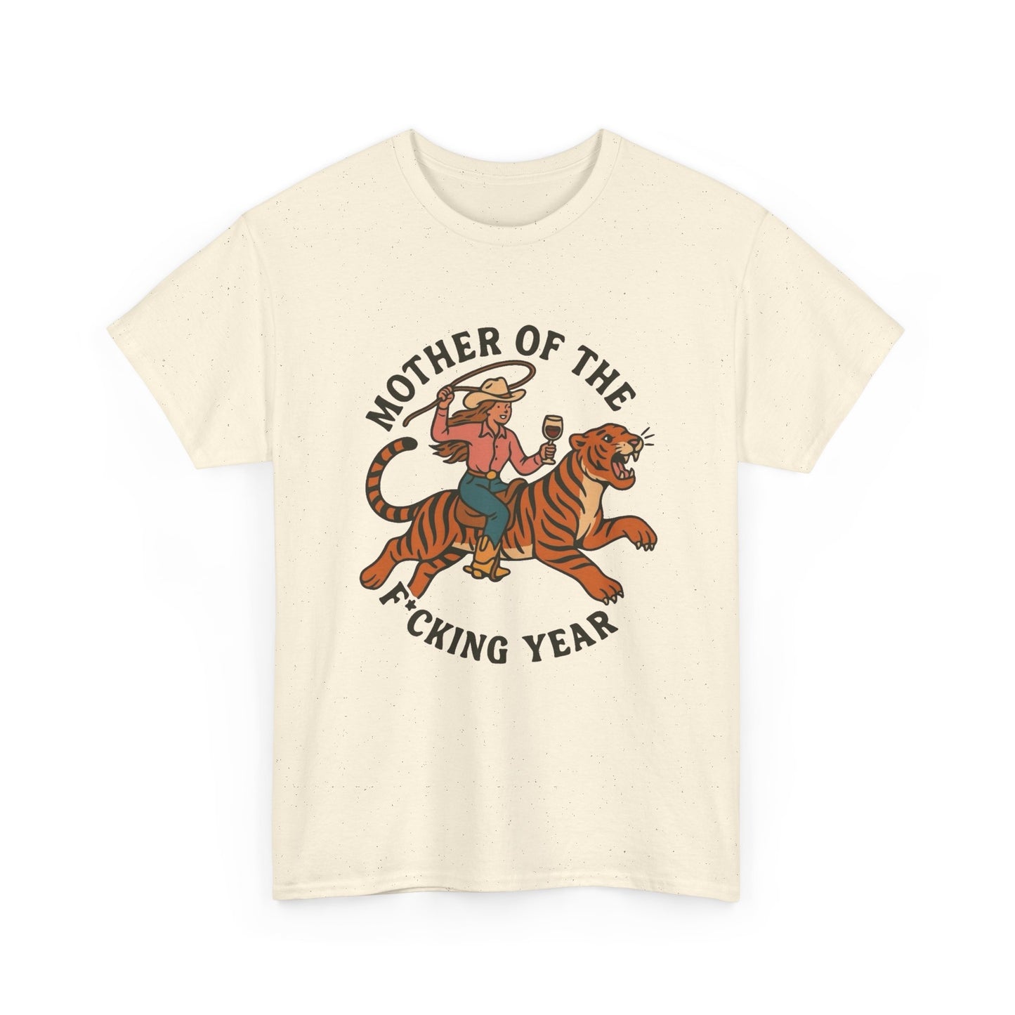 Mother Of The Year Graphic T Shirt NEW Vintage Unisex Heavy Cotton Tee