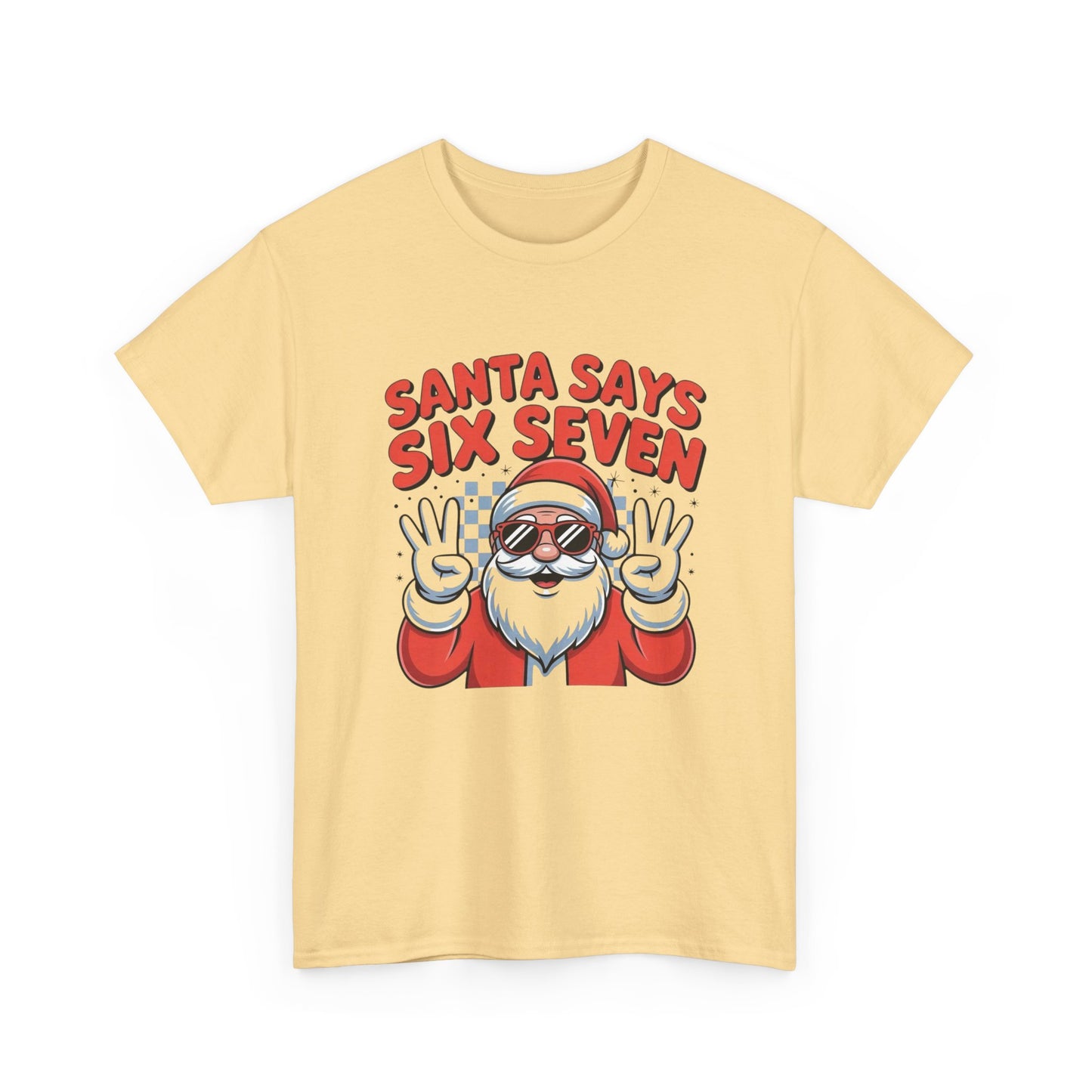 Santa Says 6 7 Funny Kids Christmas Graphic T Shirt NEW ADULT Tee
