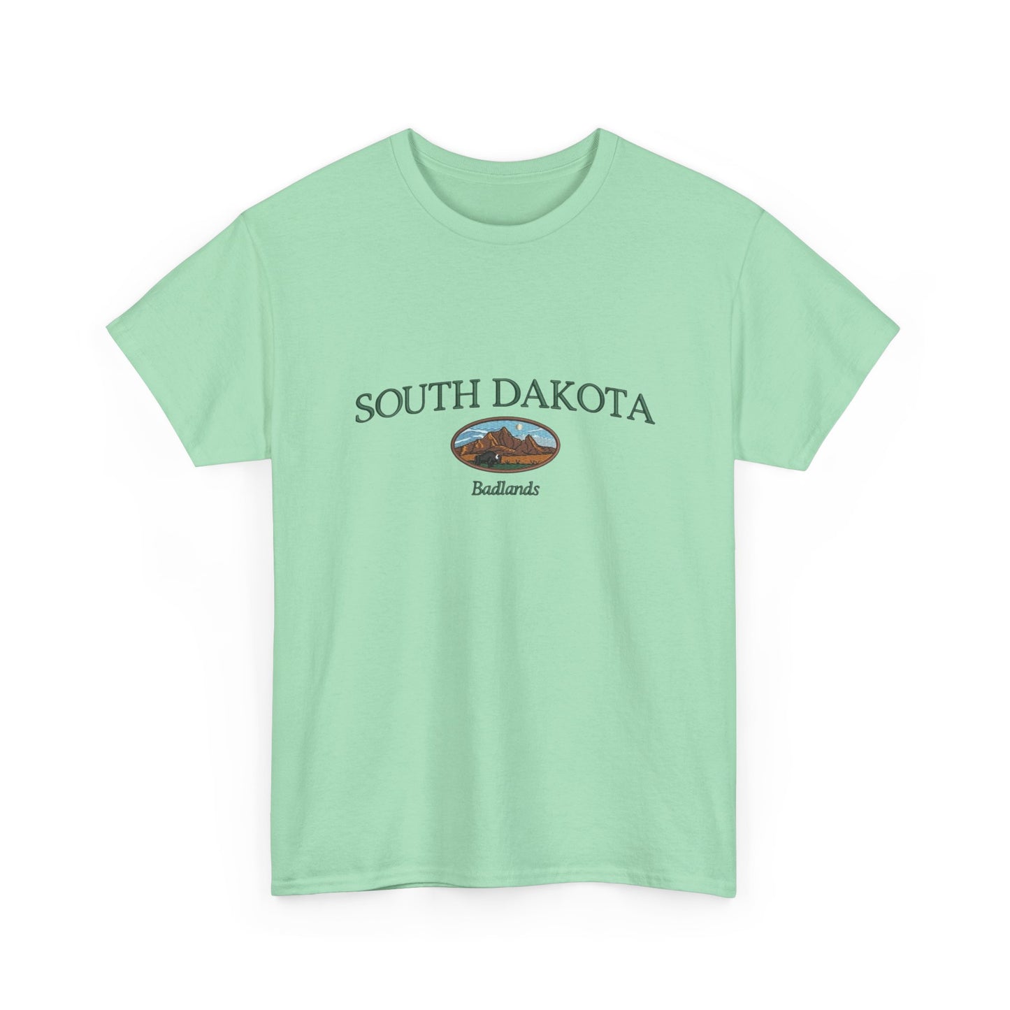 South Dakota Badlands Graphic T Shirt NEW Unisex Heavy Cotton Tee