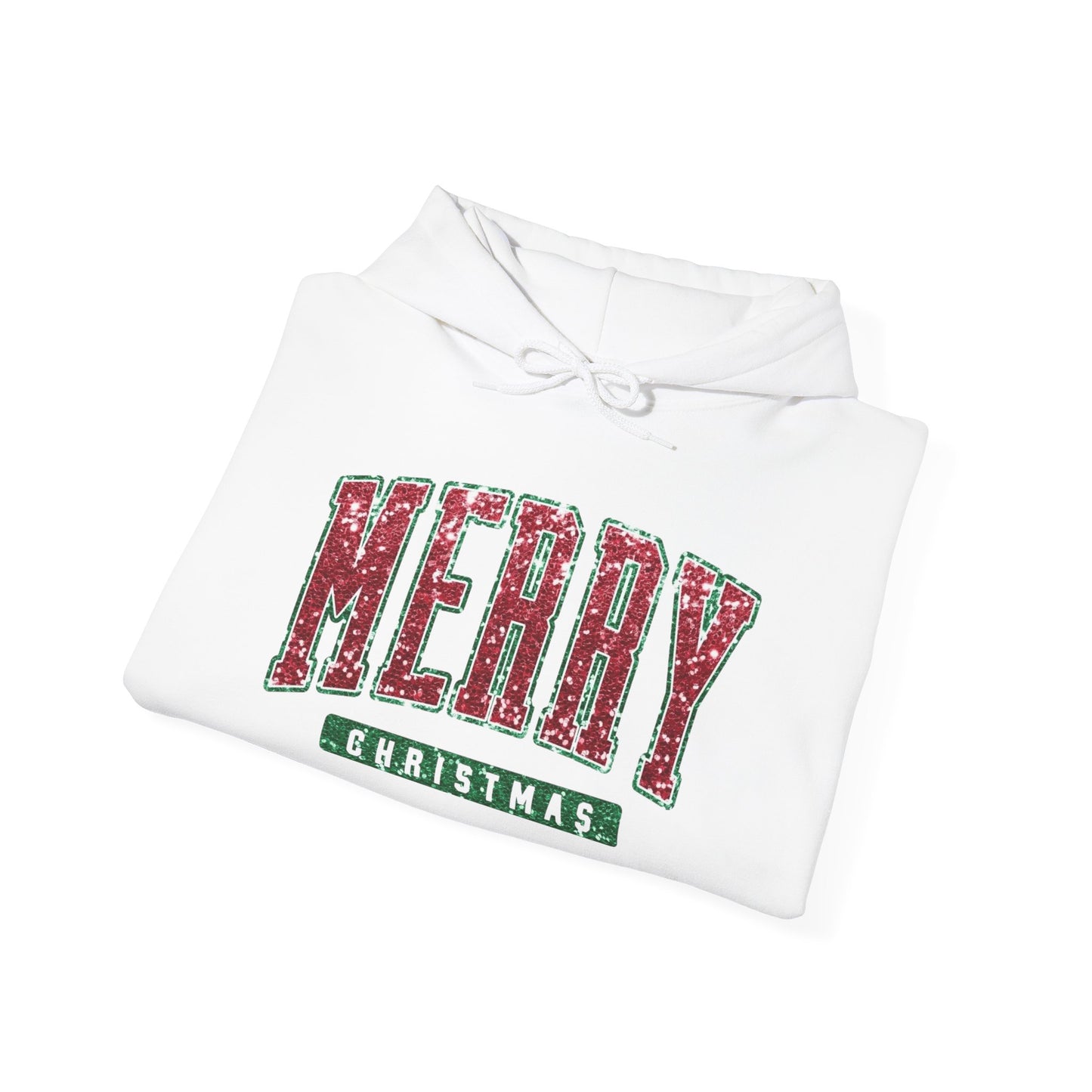 Merry Christmas Festive Graphic Hoodie Unisex Heavy Blend™ Hooded Sweatshirt NEW