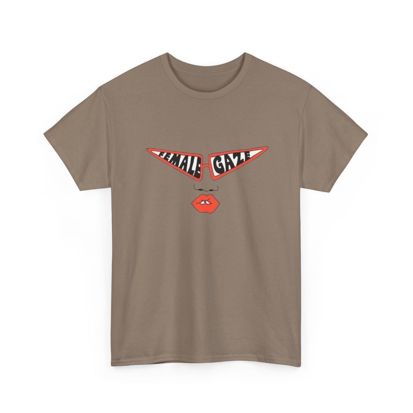 Female Gaze Graphic T Shirt Unisex Heavy Cotton Tee GIFT