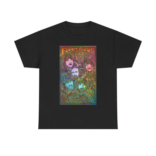 Fleetwood Mac T-shirt graphic vintage retro art Unisex Heavy Cotton Tee