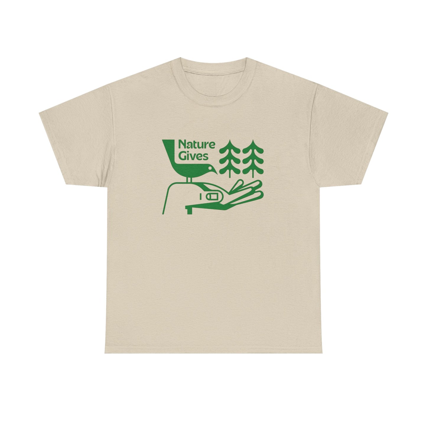 Nature Gives Vintage Graphic T Shirt NEW ADULT TEE Cotton