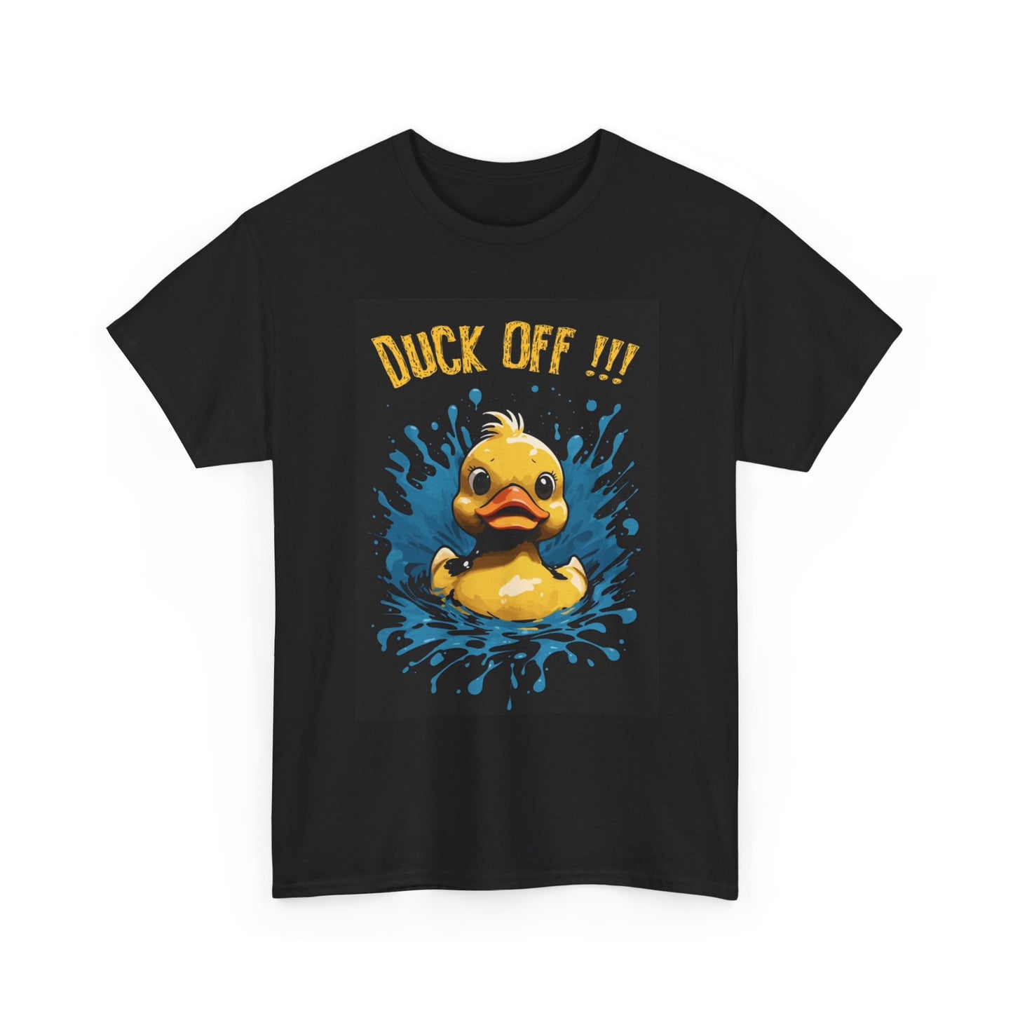 Duck Off Graphic T Shirt Funny Ducks Water Comedy Unisex Heavy Cotton Tee
