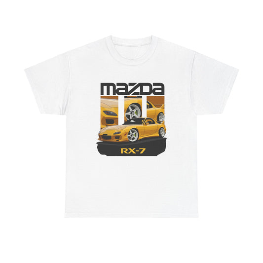 Mazda Rx7 Graphic T Shirt Unisex Heavy Cotton Tee Gift Vintage