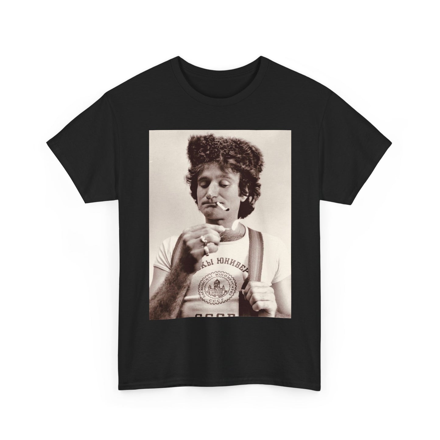 Robin williams T-shirt vintage comedy store California Unisex Heavy Cotton Tee