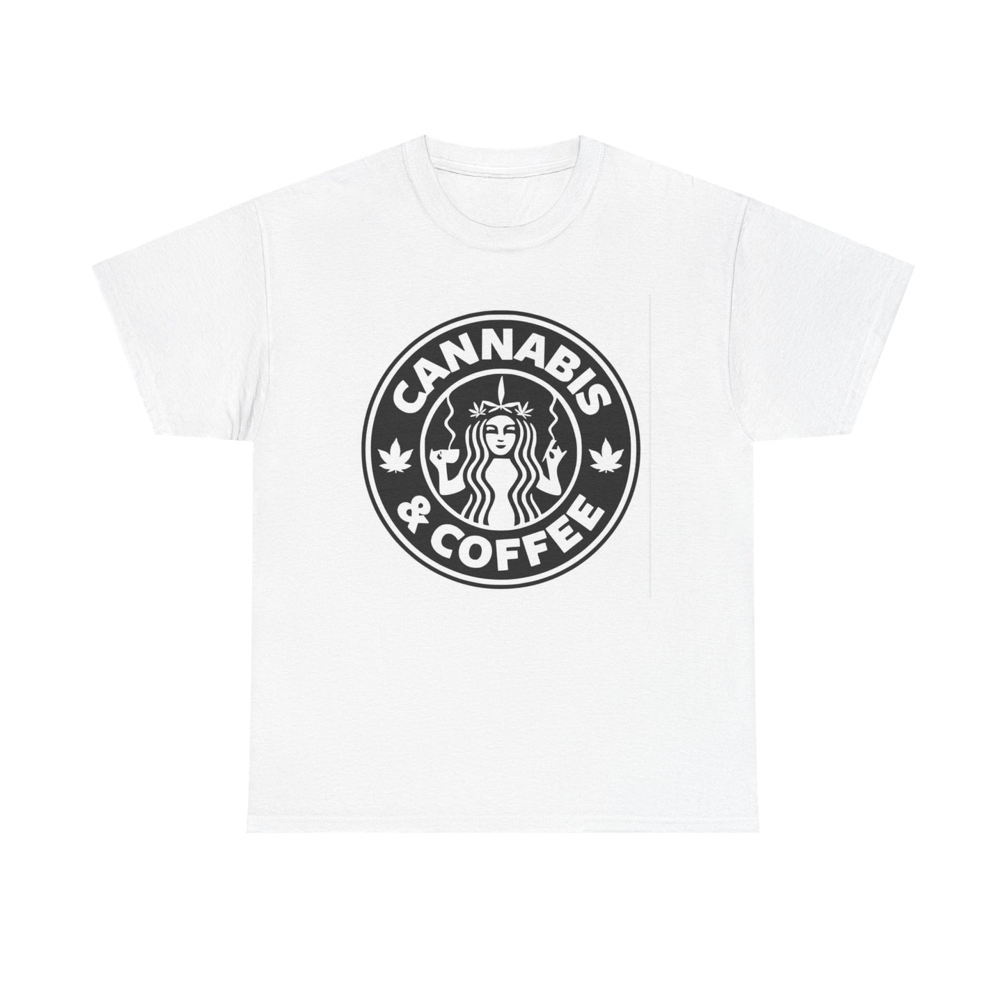 Cannabis And Coffee Graphic T Shirt Unisex Heavy Cotton Tee BRAND NEW