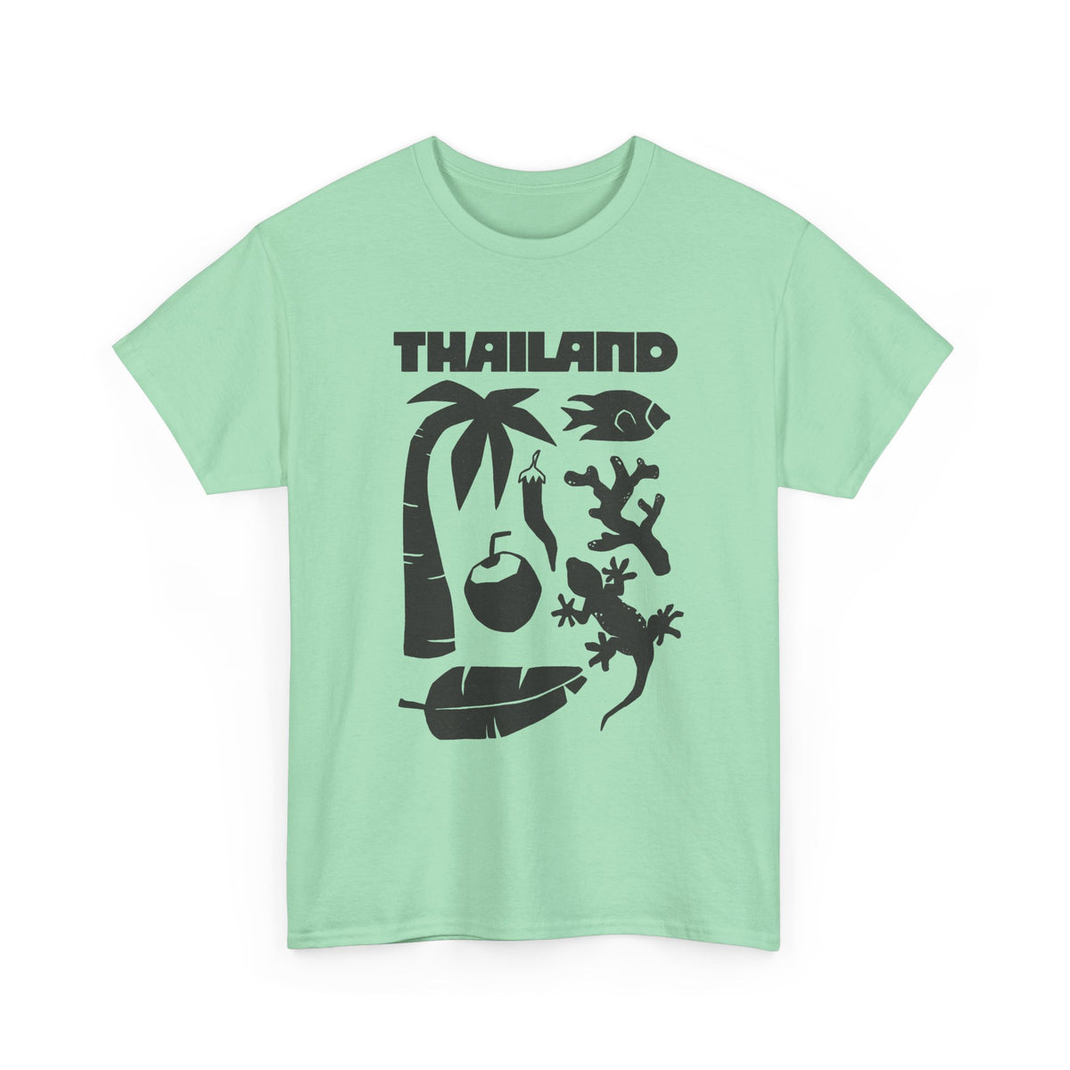 Thailand Travel Icons T-Shirt Men's Graphic Tee