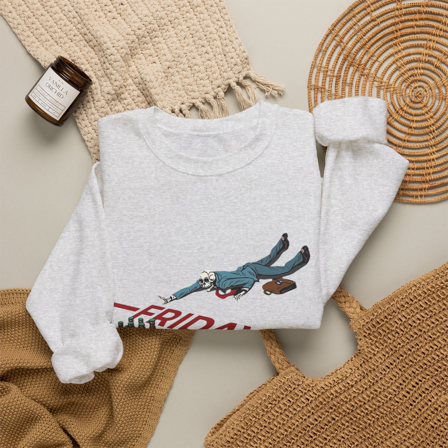 Friday Beers Funny Sweater NEW Unisex Heavy Blend™ Crewneck Sweatshirt