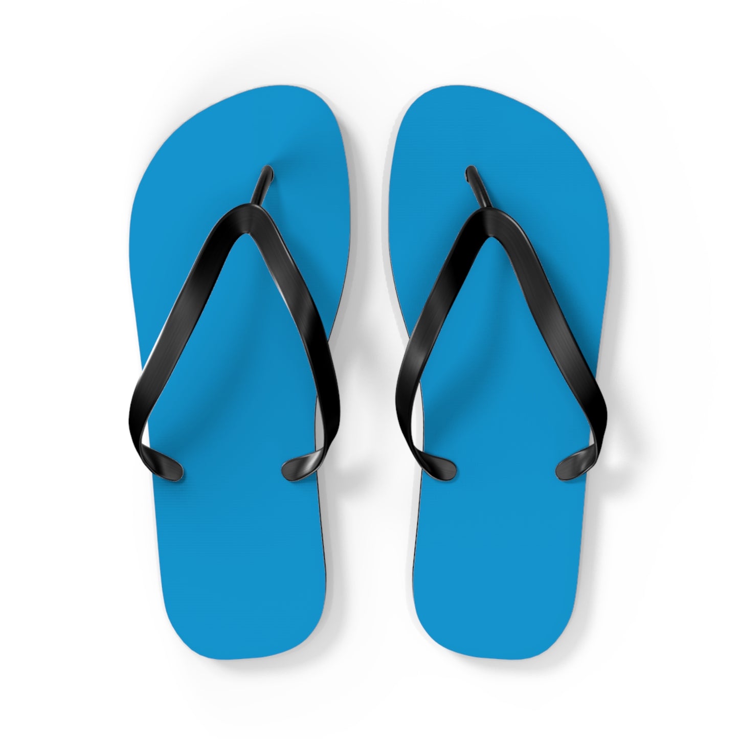 Neon Blue Flip Flops, Sandals Slides, Summer Footwear, Brand New