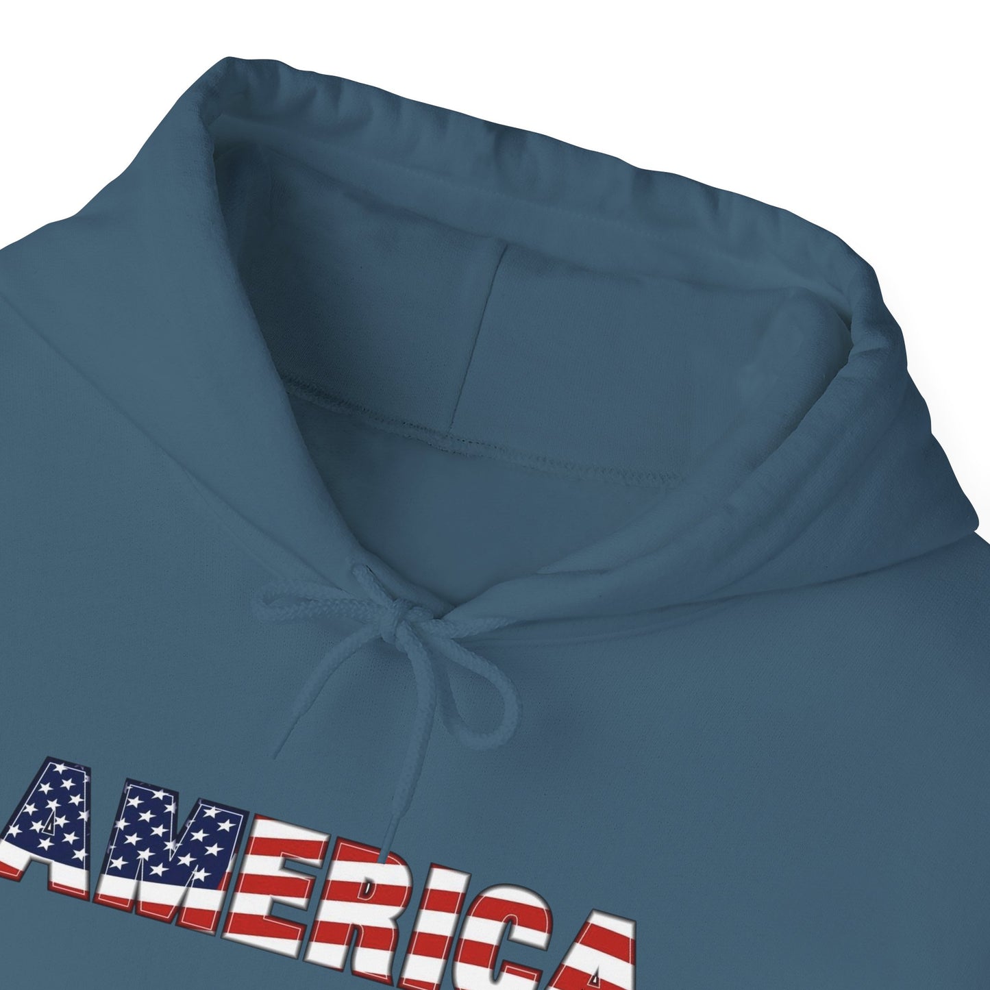 American Flag USA Retro Graphic Hoodie Men's Heavy Blend™ Hooded Sweatshirt