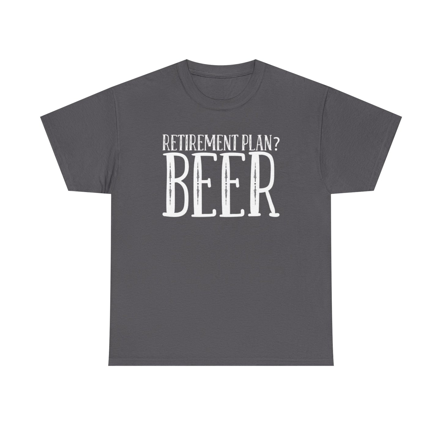 Retirement Plan Beer T Shirt Funny Graphic Cold Beer Retro Jokes Unisex