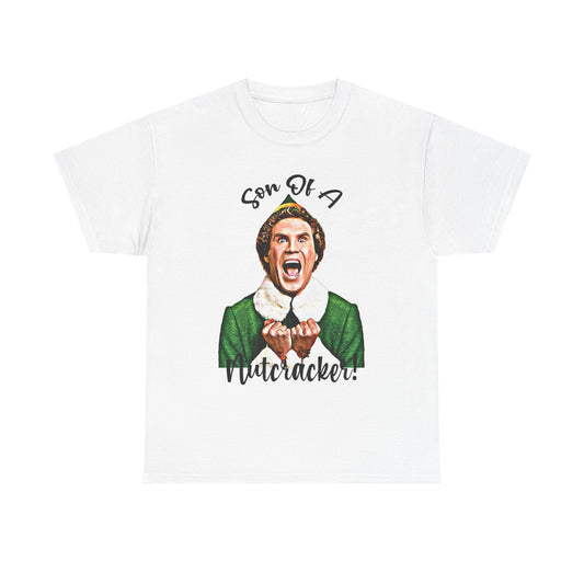 Son Of A Nutcracker Graphic T Shirt Funny Elf Christmas Unisex Heavy Cotton Tee