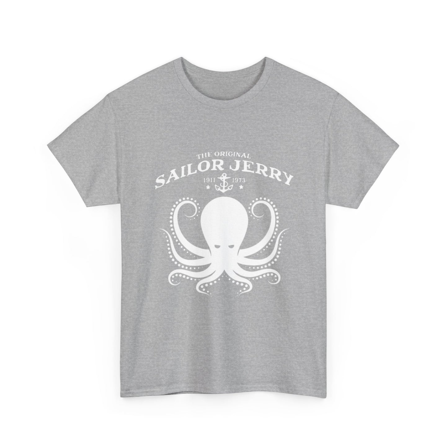 Sailor Jerry T-shirt vintage tattoo navy art retro Hawaii Heavy Cotton Tee