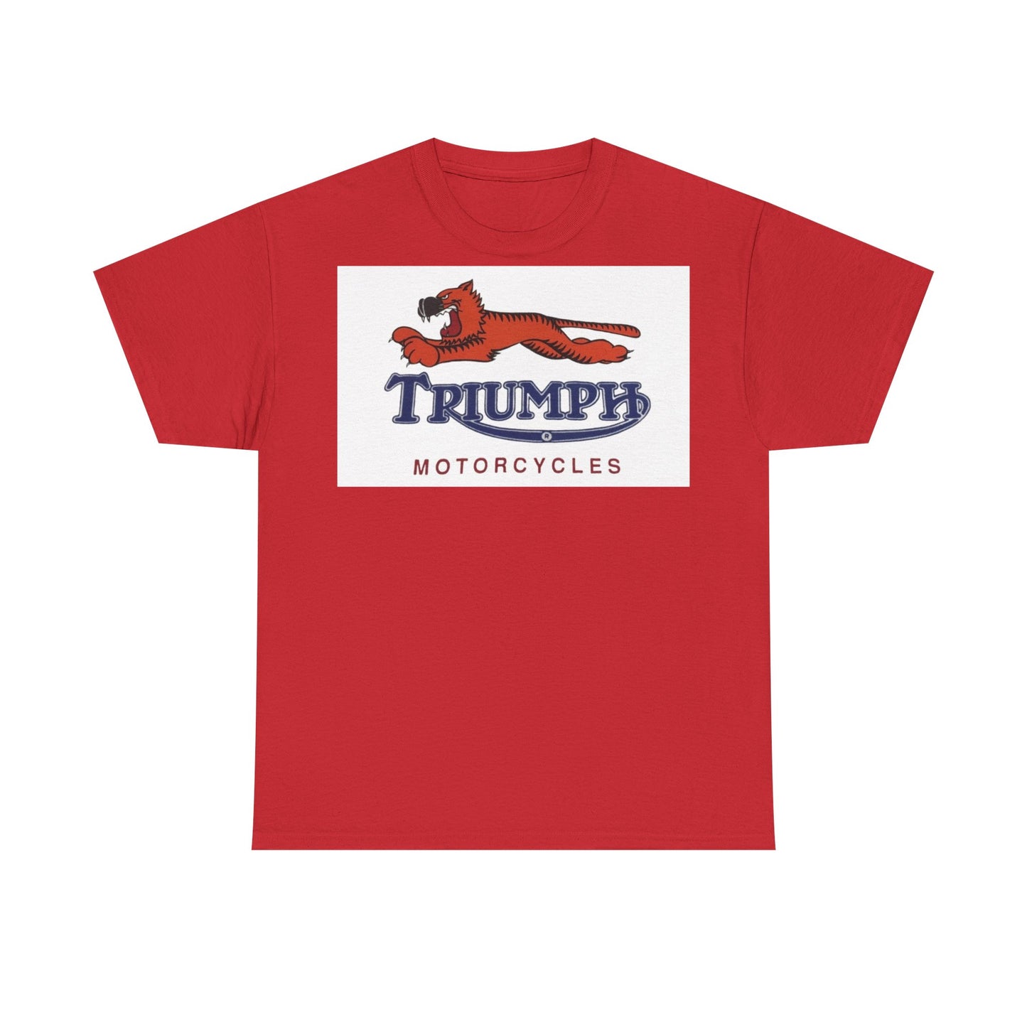 Triumph T-shirt vintage motorcycles nostalgia Tiger Unisex Heavy Cotton Tee