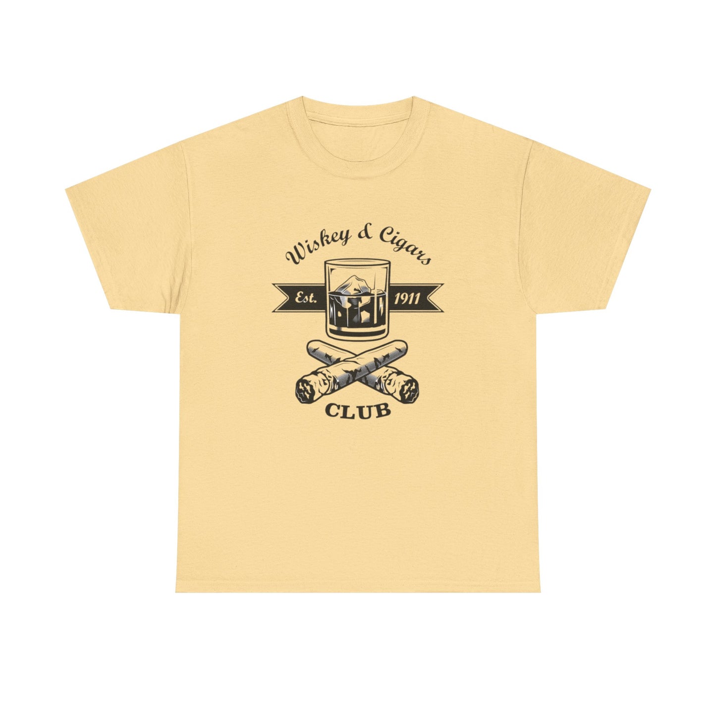 Whiskey And Cigars Graphic T Shirt NEW ADULT