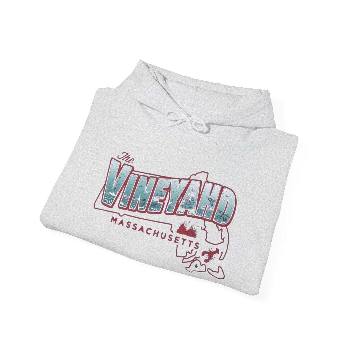 The Vineyard Massachusetts NEW Graphic Hoodie Hooded Sweatshirt NEW ADULT