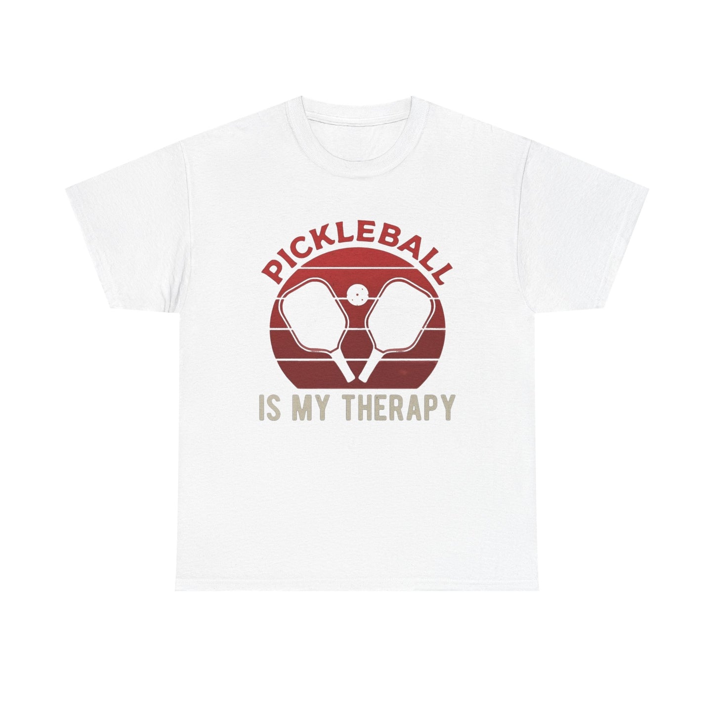Pickleball Is My Therapy Graphic T Shirt Cotton Tee Apparel New