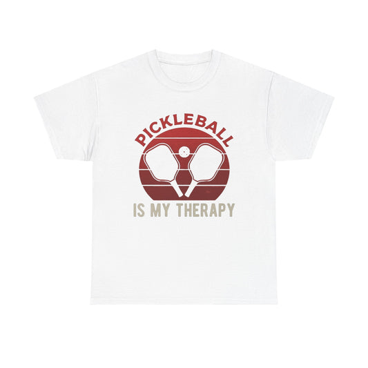Pickleball Is My Therapy Graphic T Shirt Cotton Tee Apparel New