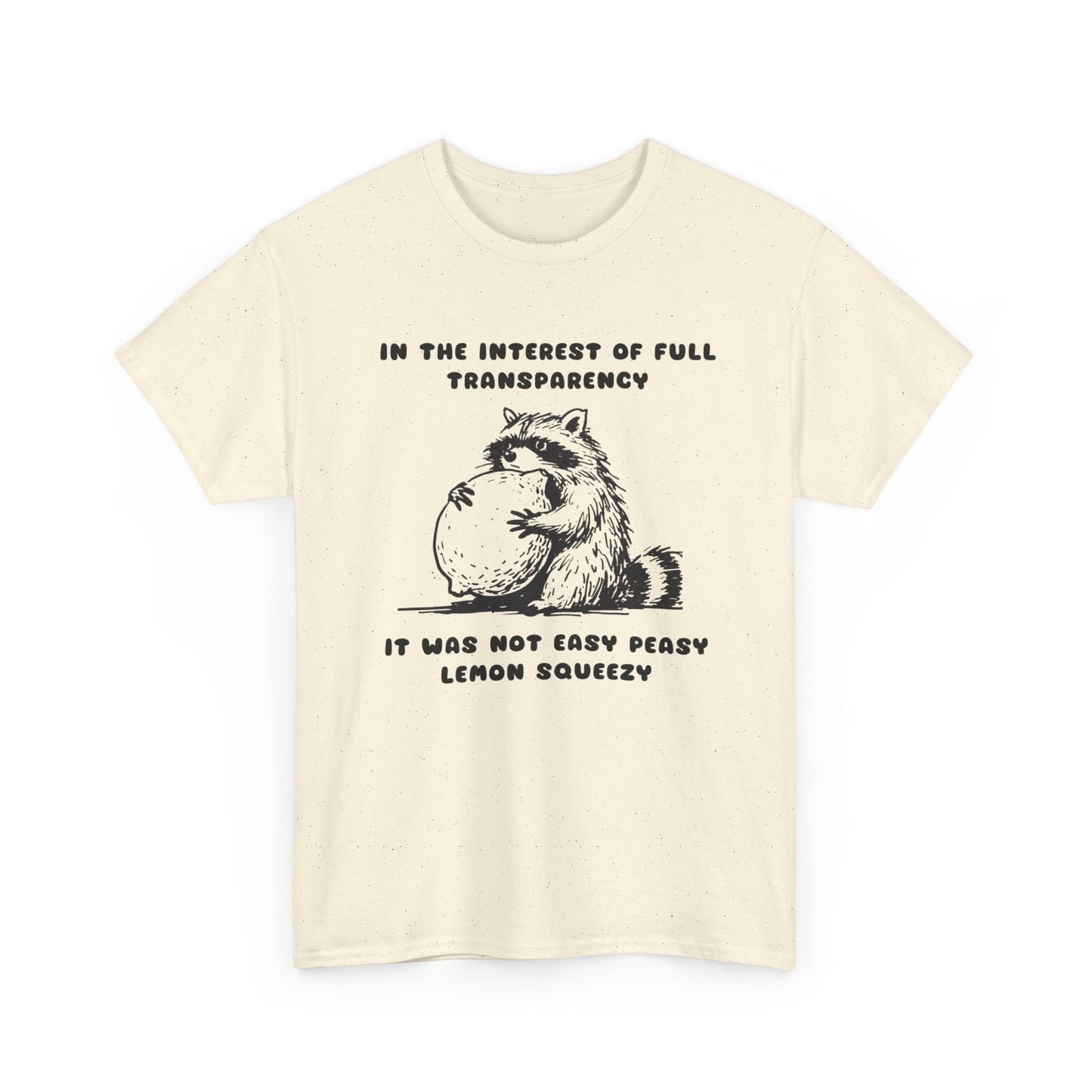 Life's Not Easy Peasy Funny Graphic T Shirt Unisex Heavy Cotton Tee