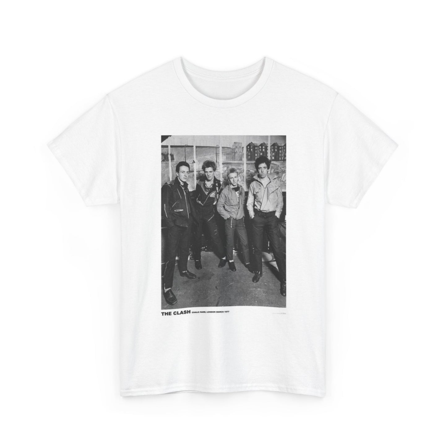The Clash Graphic T Shirt Vintage Photo Unisex Heavy Cotton Tee